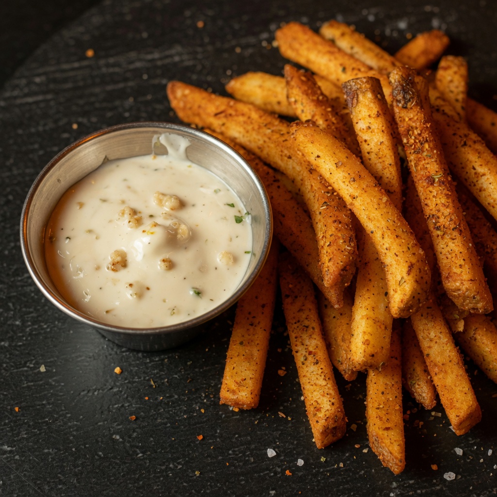 Fries and sauces